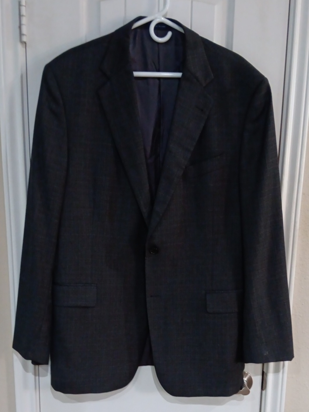 Joseph Abboud Made USA Loro Piana Wool Blazer Sport Coat 44L Side Vents
